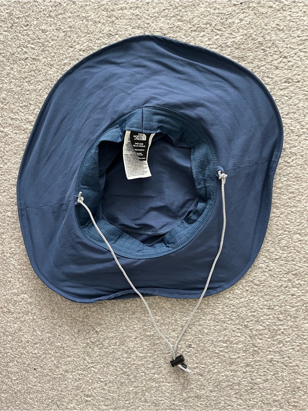 NWOT The North Face Navy Blue Collapsible Fishing Hat with Travel Bag - Picture 6 of 12